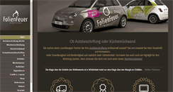 Desktop Screenshot of folienfeuer.de