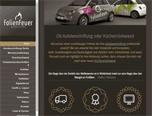 Tablet Screenshot of folienfeuer.de